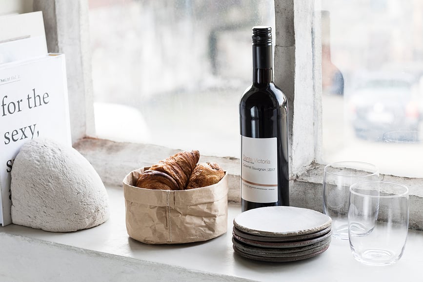 Marie Vrečka za kruh, 15 cm, papirnata