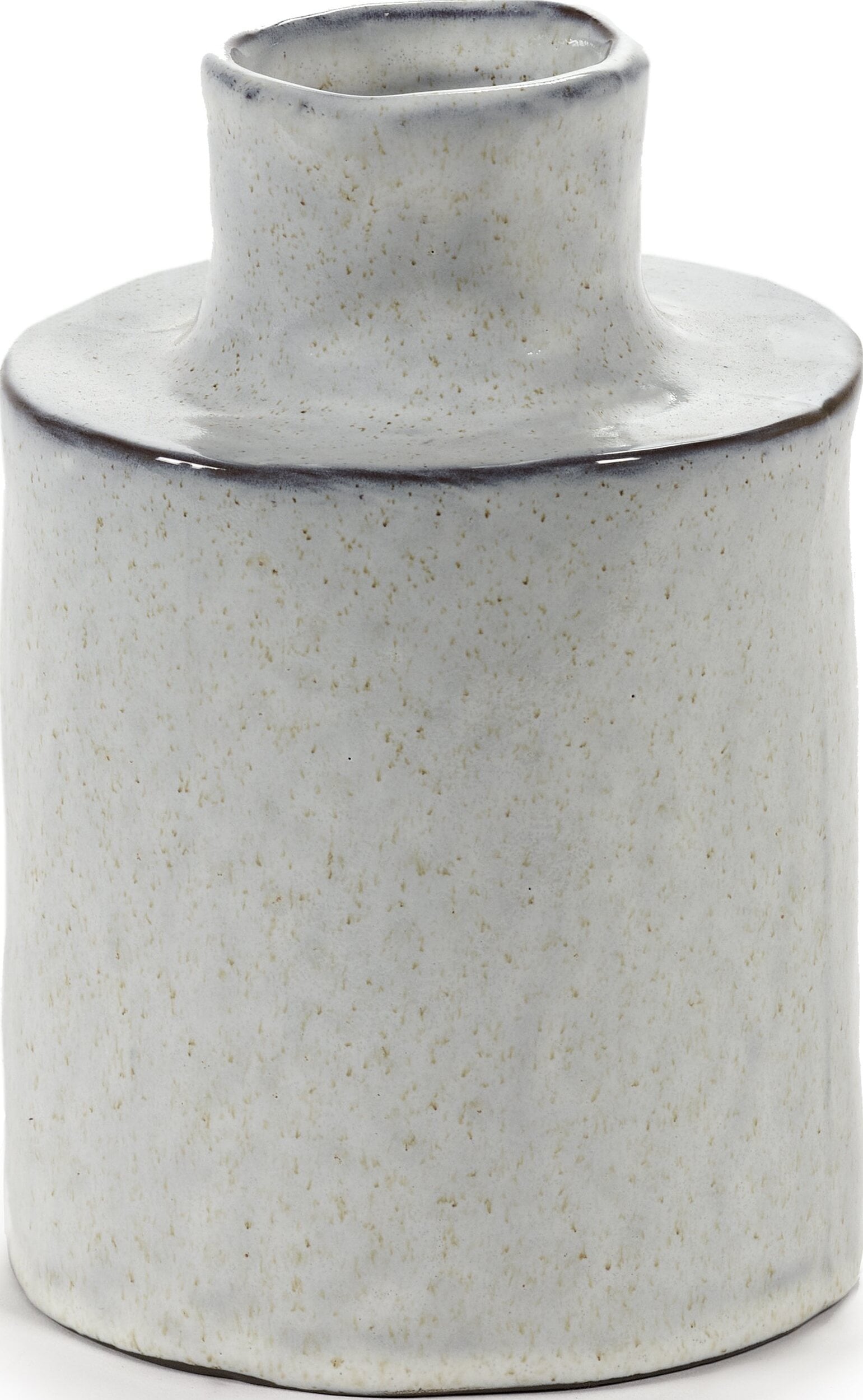 Steingutvasen Marie Vase 15, 5 Cm, Weiß