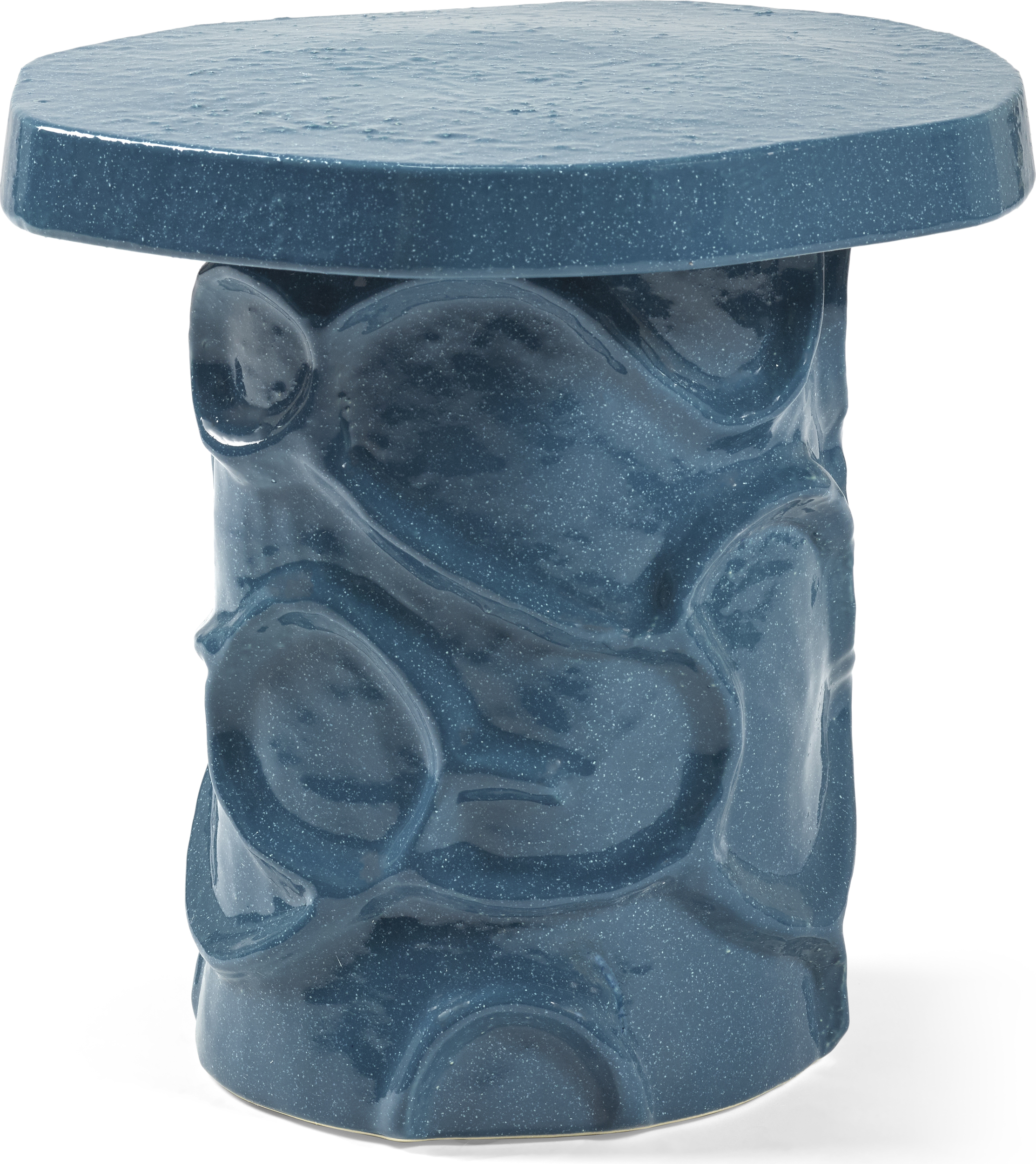 Mena Beistelltisch 40 cm, blau