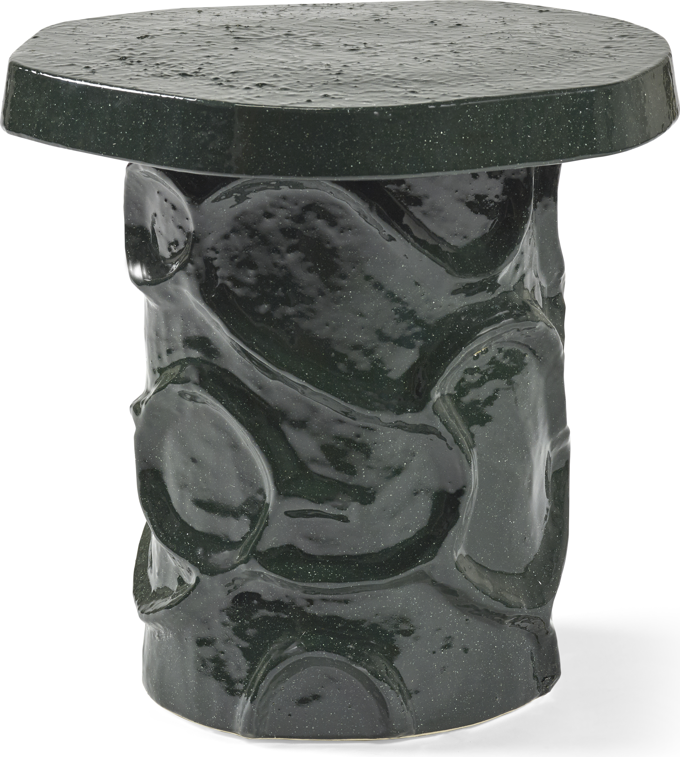Mena Beistelltisch 40 cm, dunkelgrün