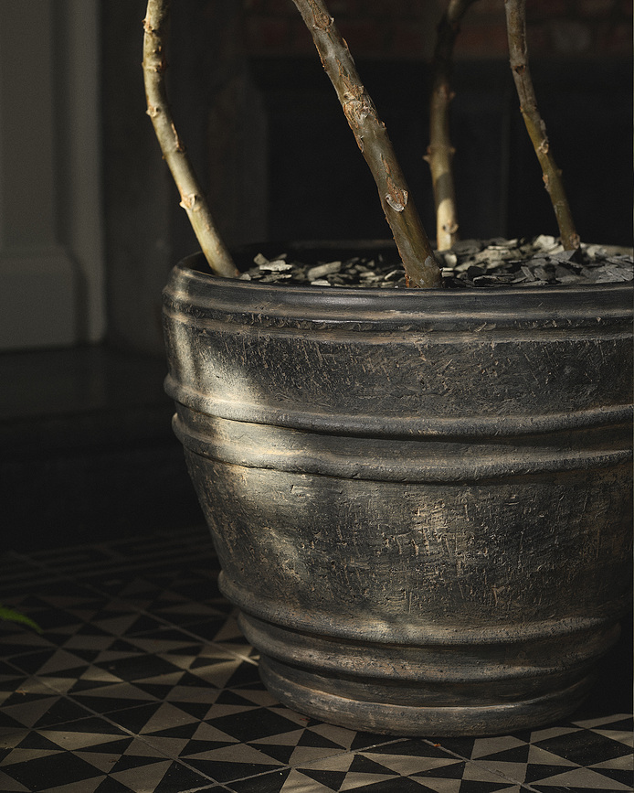 Mesa Pot de Fleurs 51 cm, noir