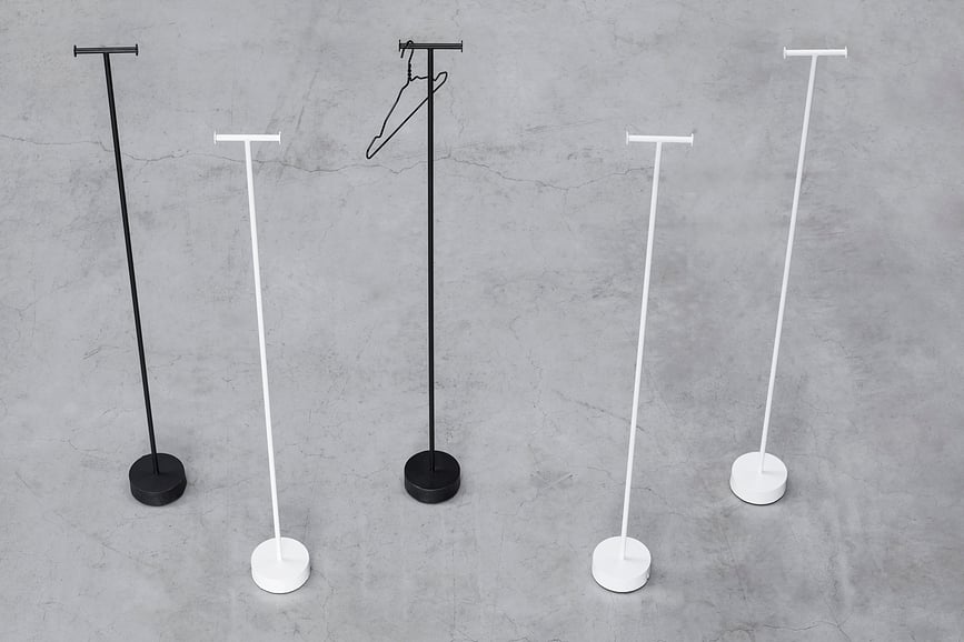 Metal Sculptures Furniture Vješalica za odjeću 155 cm bijela