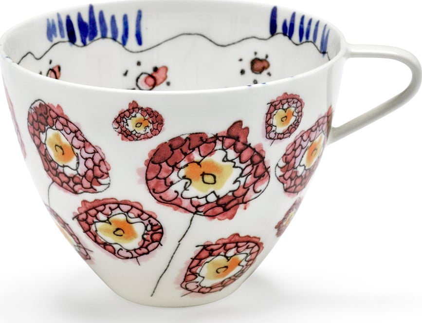 Midnight Flowers Anemone Milk Φλιτζάνι Καπουτσίνο, 200 ml