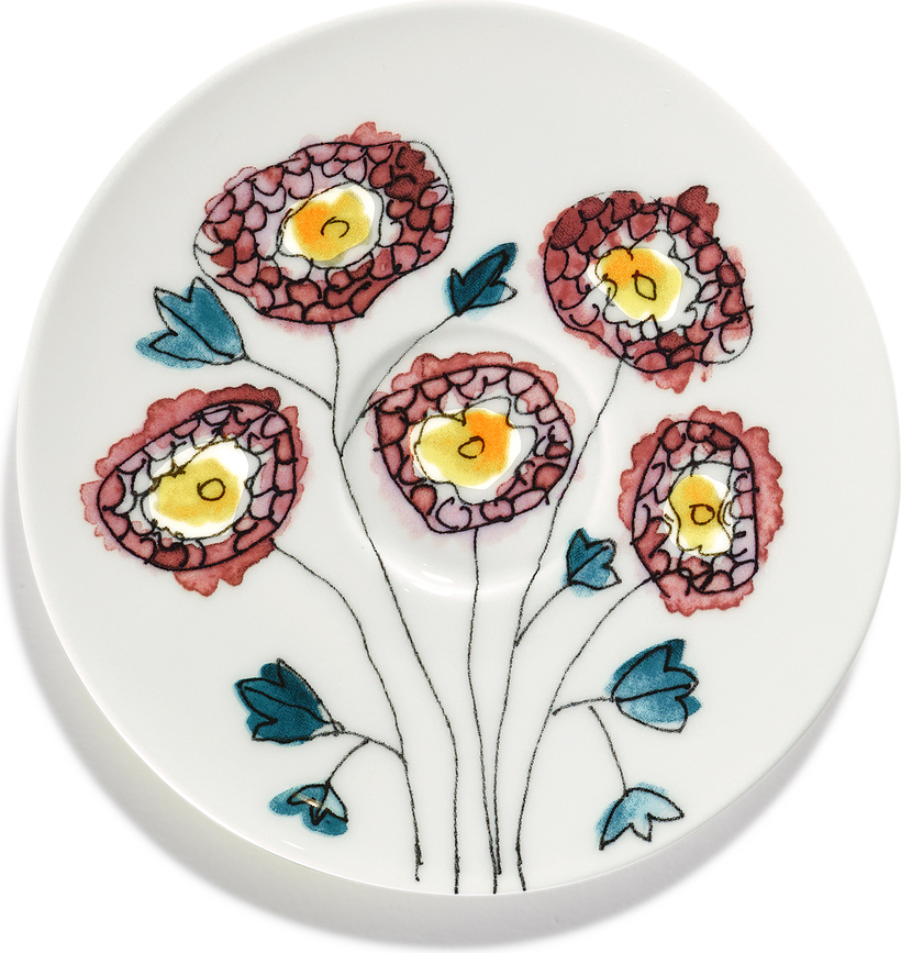 Midnight Flowers Anemone Milk Podstavek za skodelico, 12,5 cm