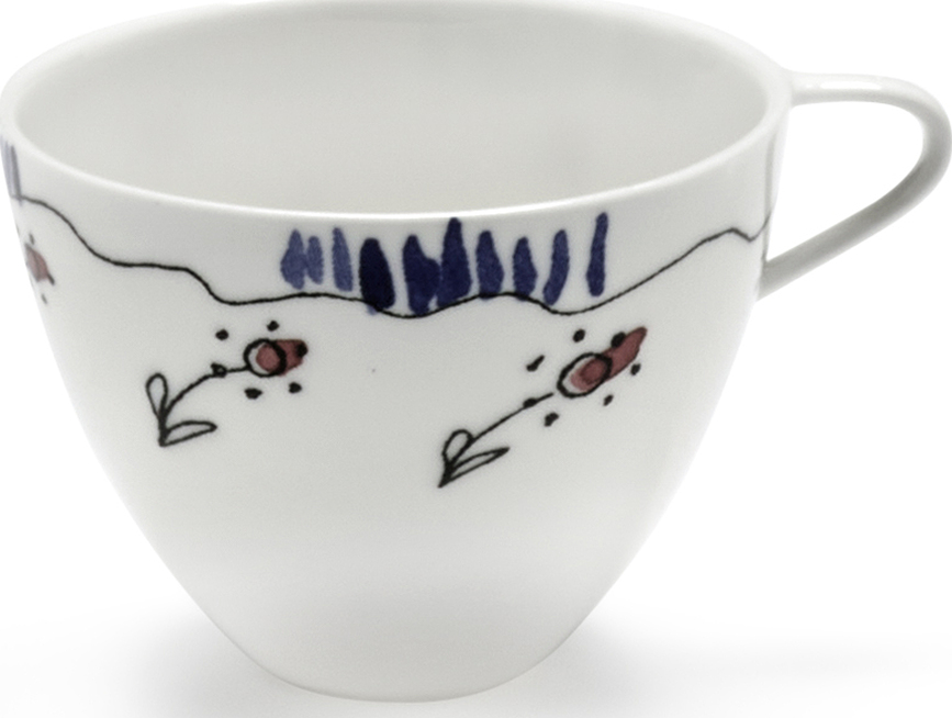 Midnight Flowers Anemone Milk Šalica za kavu 80 ml