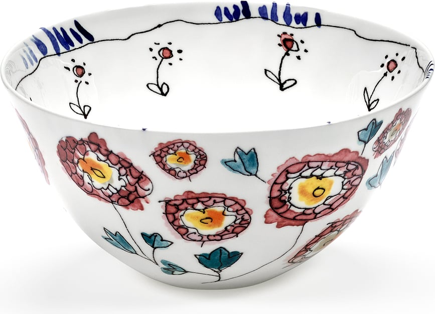 Midnight Flowers Anemone Milk Skleda, 18 cm