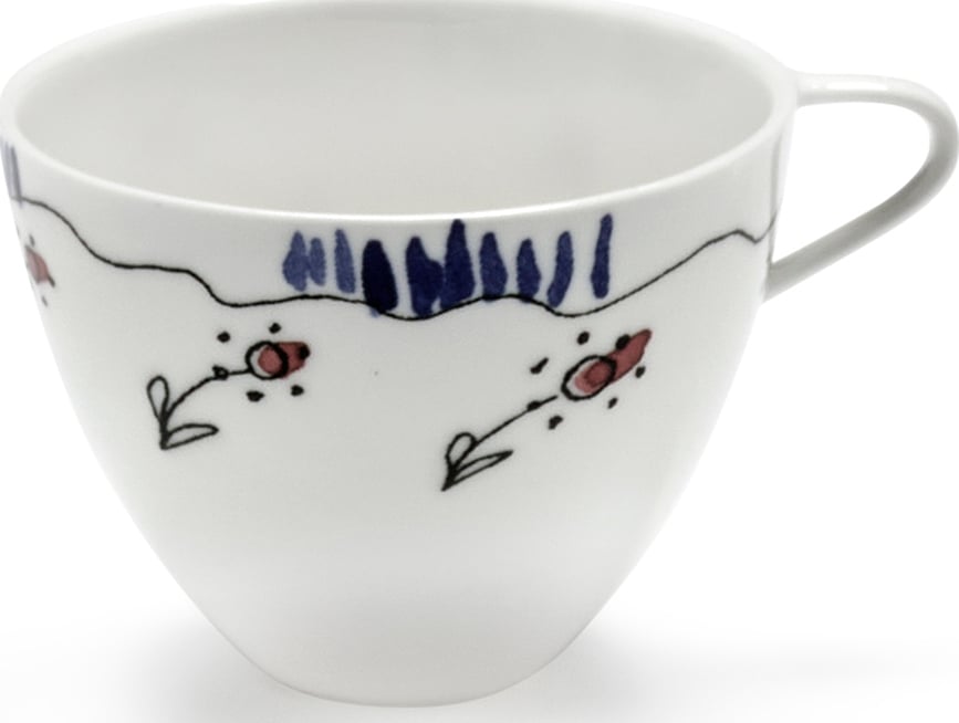 Midnight Flowers Anemone Milk Skodelica za kavo, 80 ml