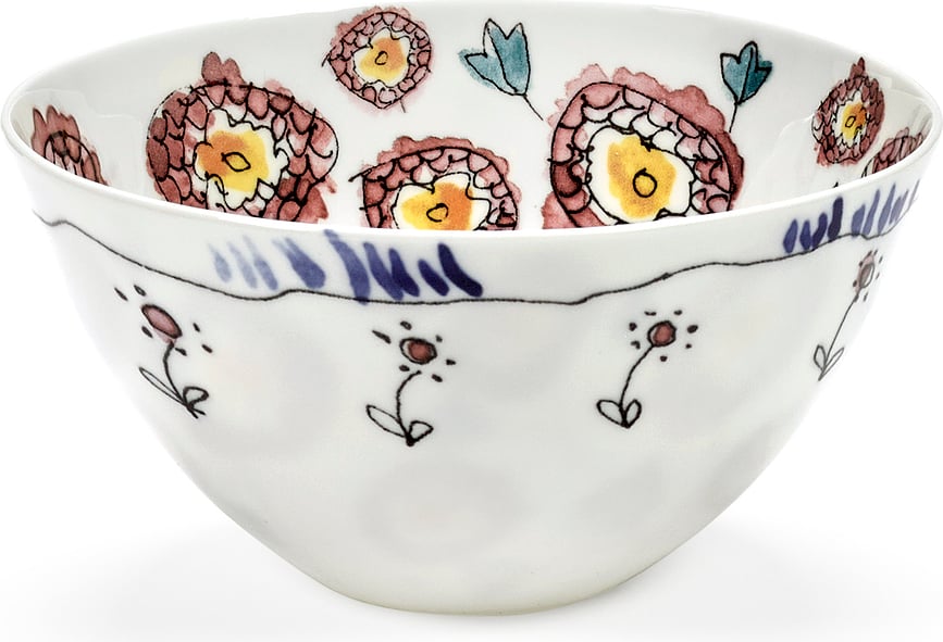 Midnight Flowers Anemone Milk Zdjela 12 cm