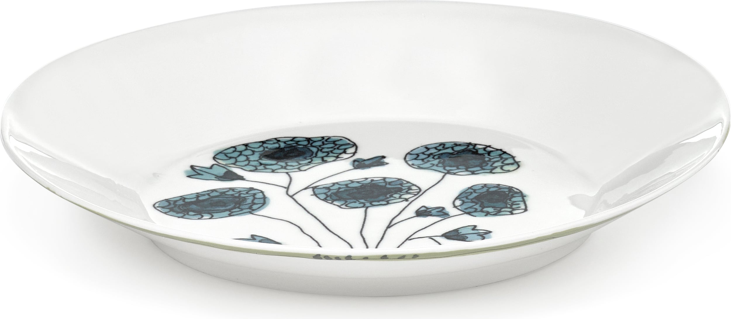 Midnight Flowers Anemone Vaniglia Tiefe Teller 22 cm, vanillefarben, 2 St.