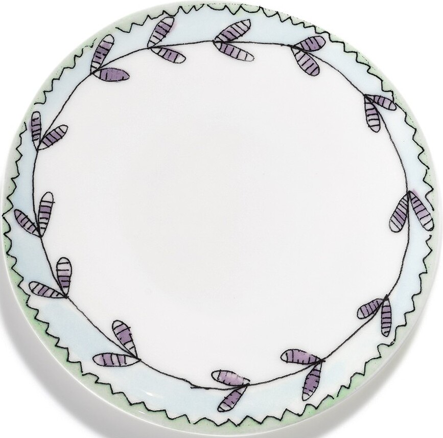 Midnight Flowers Assiettes à pain 11,5 cm, multicolores, lot de 2