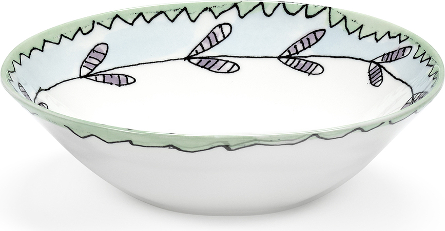 Midnight Flowers Blossom Milk Bols 14 cm, lot de 2