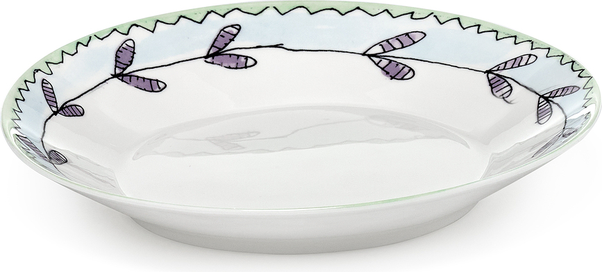 Midnight Flowers Blossom Milk Globoki Krožnik, 18 cm