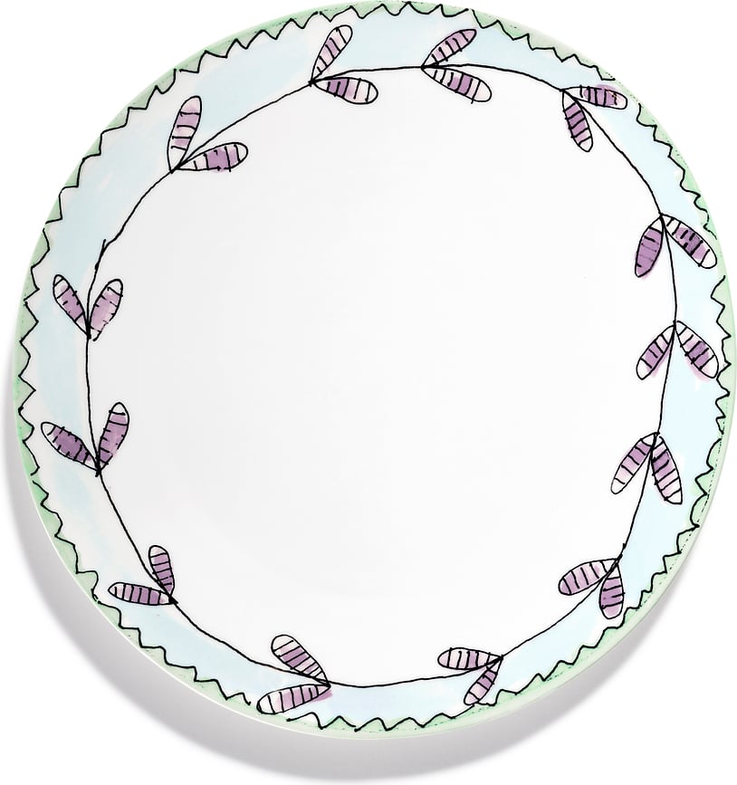 Midnight Flowers Blossom Milk Πιάτο Φαγητού, 28 εκ.