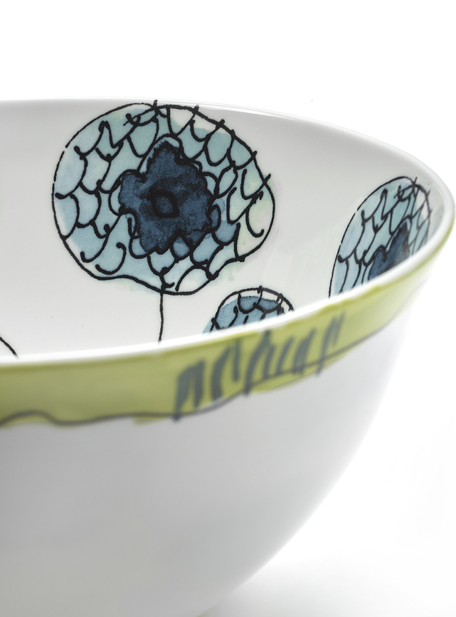 Midnight Flowers Anemone Vaniglia Bols 12 cm, couleur vanille, lot de 2