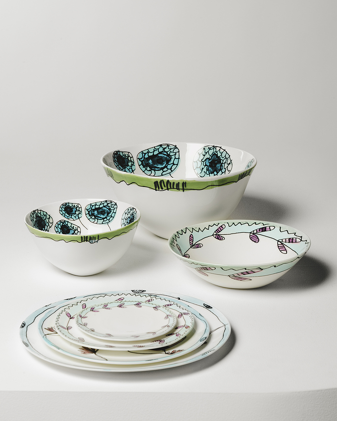 Midnight Flowers Anemone Vaniglia Bols 15 cm, vanille, lot de 2