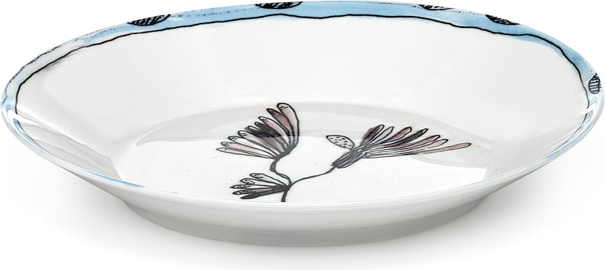 Midnight Flowers Camelia Tanjur duboki 18 cm aubergine