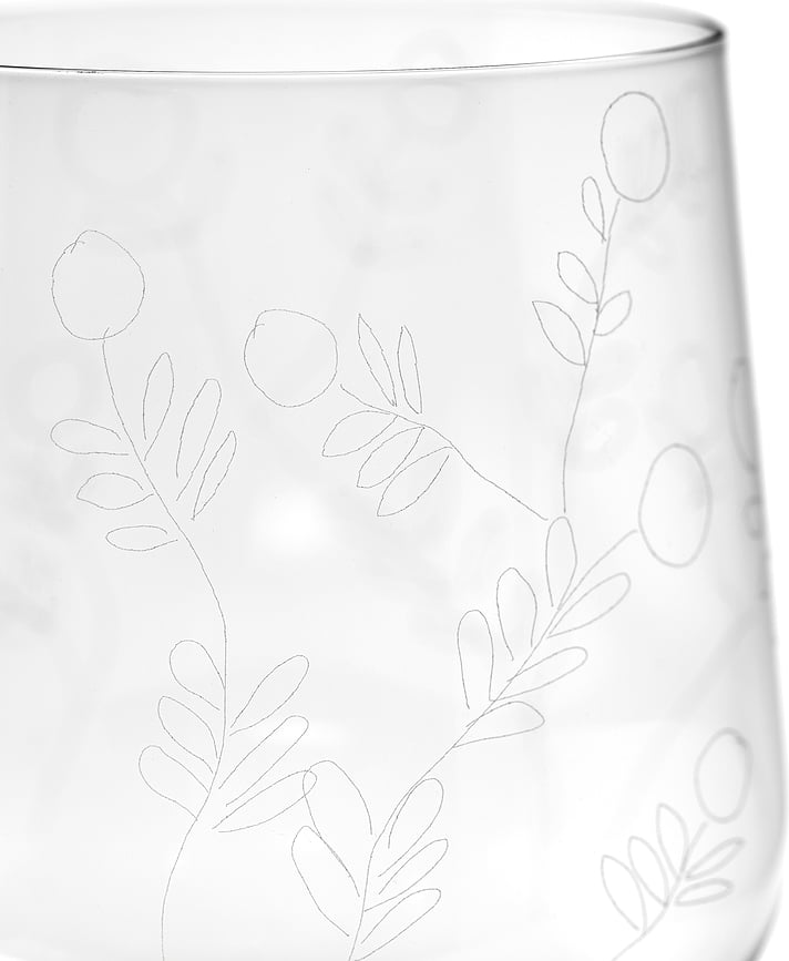 Midnight Flowers Čaša za bijelo vino 400 ml