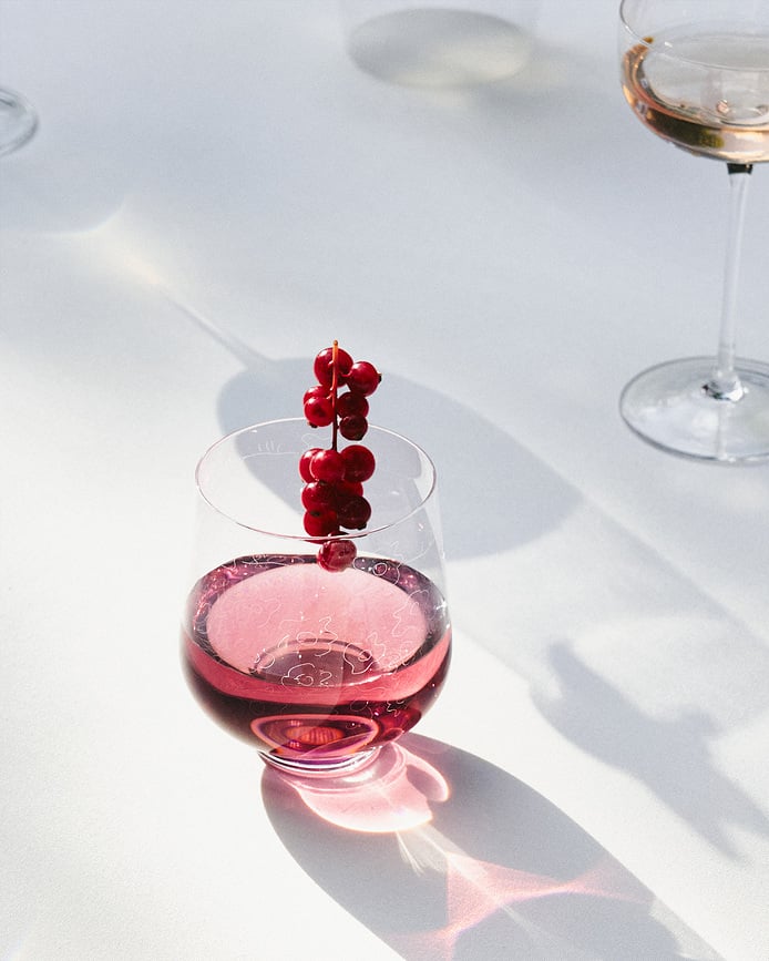 Midnight Flowers Čaše 450 ml 4 kom.