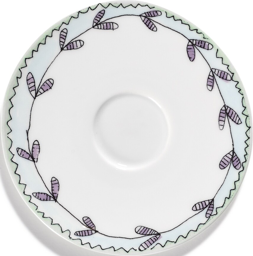 Midnight Flowers Coffee Saucers 12.5 cm, 2 pcs.