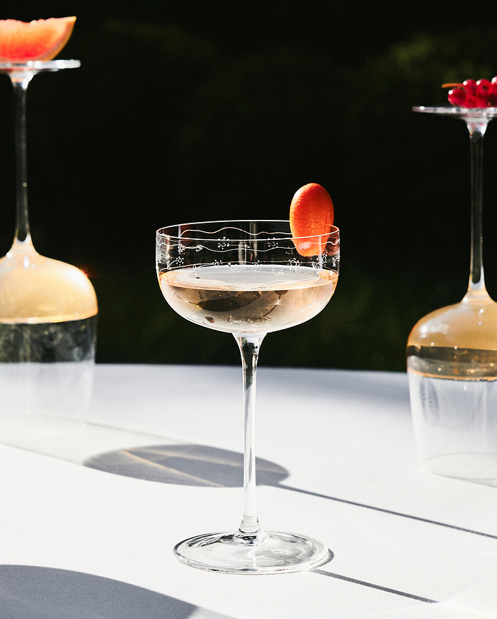 Midnight Flowers Coupe à Champagne, 240 ml