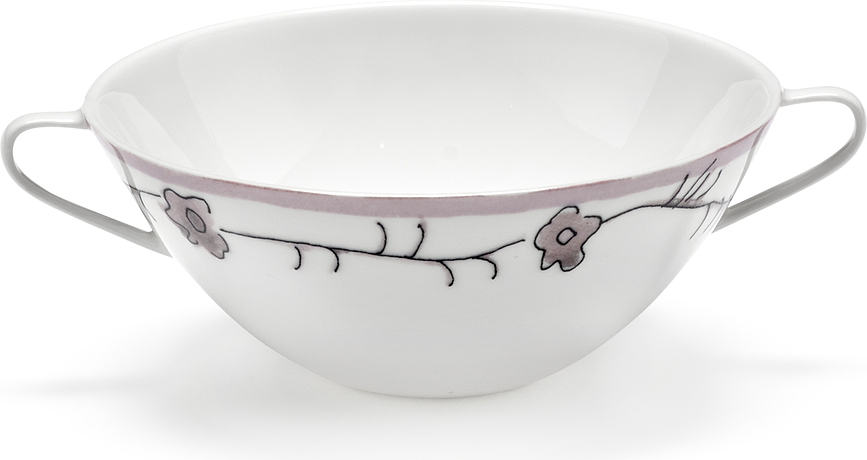 Midnight Flowers Dark Viola Bols à bouillon 350 ml, lot de 2