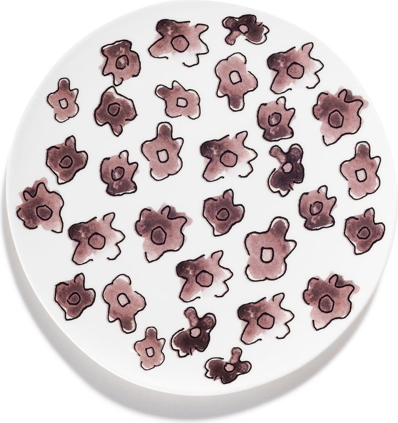 Midnight Flowers Dark Viola Πιάτο πρωινού, 20 εκ.