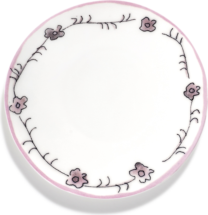 Midnight Flowers Dark Viola Πιάτο ψωμιού, 11,5 εκ