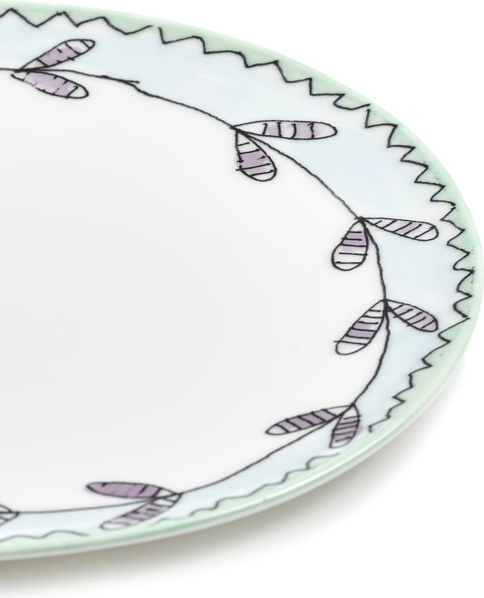 Midnight Flowers Blossom Milk Desertni krožniki, 16 cm, 2 kosa