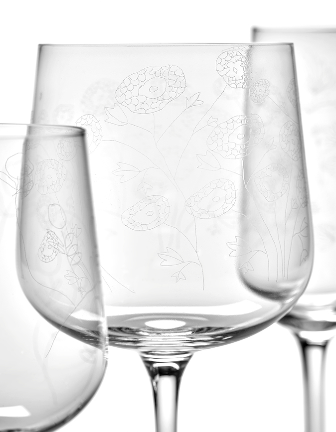 Midnight Flowers Kozarec za rdeče vino, 650 ml