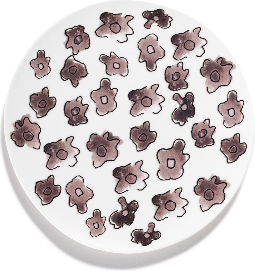 Midnight Flowers Krožnik za zajtrk, 20 cm, Dark Viola