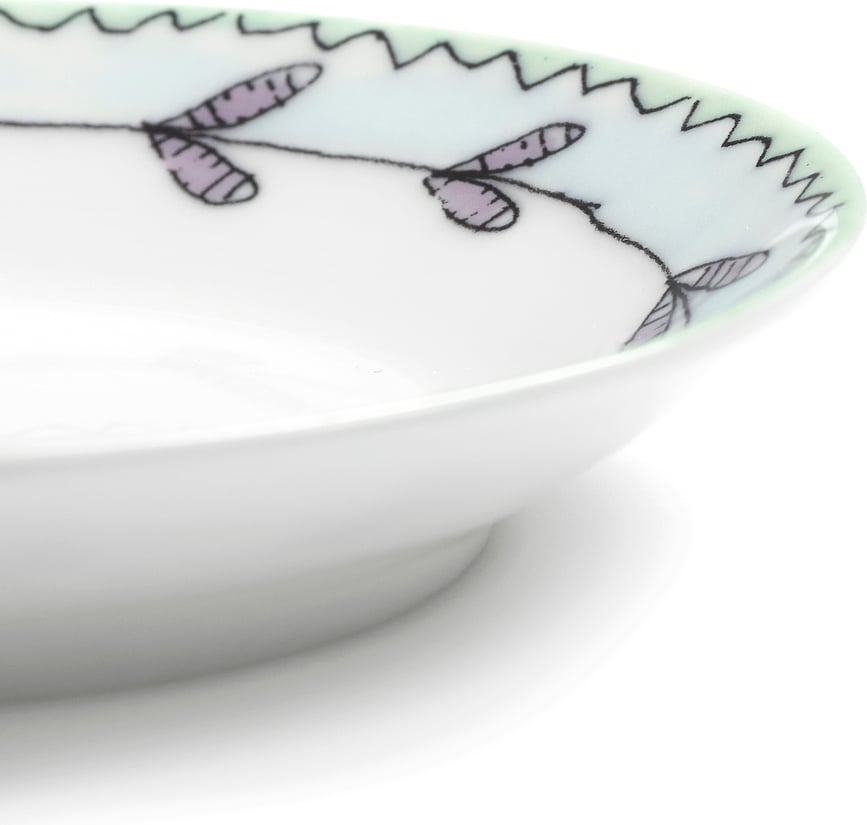 Midnight Flowers Blossom Milk Krožnika za prigrizke, 10 cm, 2 kosa