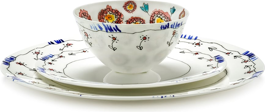 Midnight Flowers Anemone Vaniglia Μπολ, 12 εκ