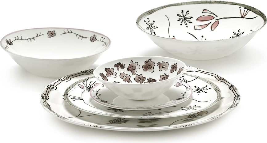 Midnight Flowers Blossom Milk Μπολ, 14 εκ.