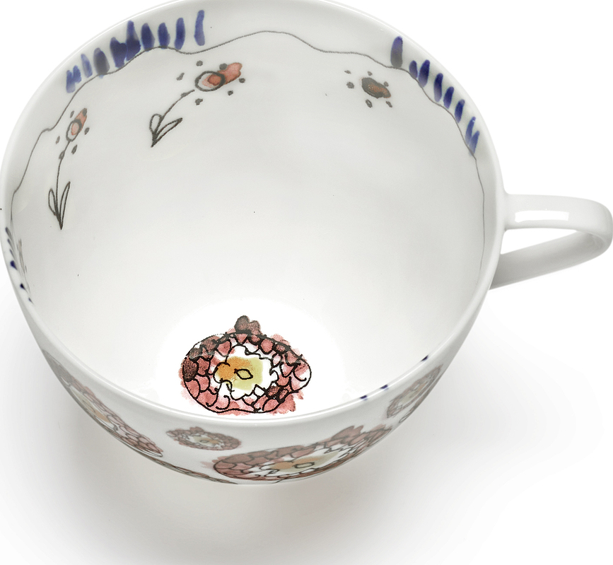 Midnight Flowers Blossom Milk Φλιτζάνι Καπουτσίνο, 200 ml