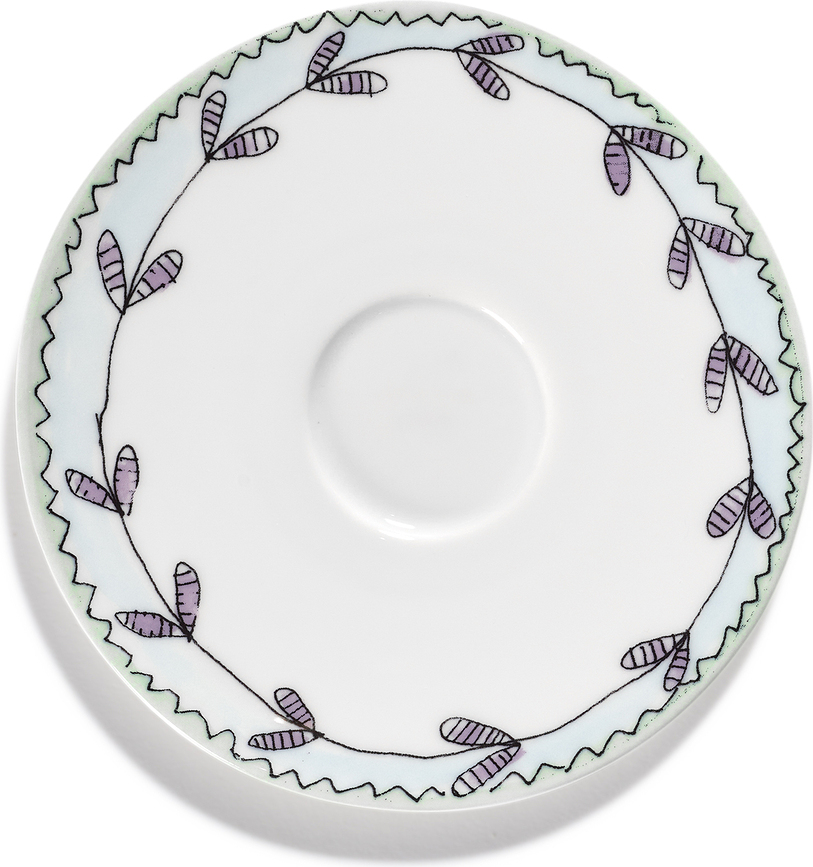 Midnight Flowers Πιατάκι για φλιτζάνι καφέ, 12,5 cm