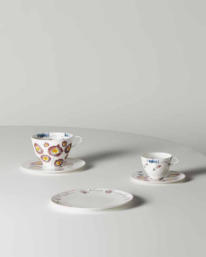 Midnight Flowers Camelia Πιάτο Φαγητού, μελιτζανί, 24 εκ