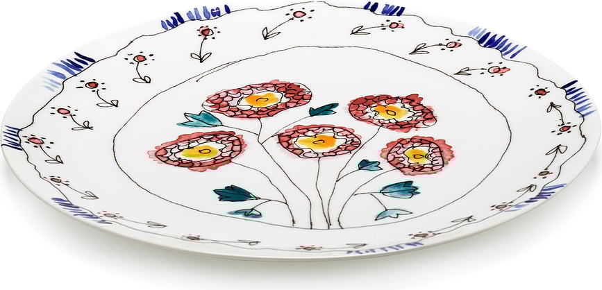 Midnight Flowers Camelia Tanjur za posluživanje 31 cm tamnoljubičasti