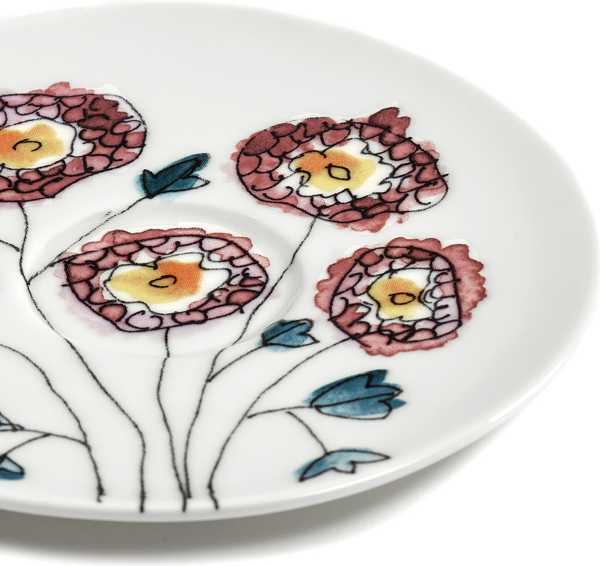 Midnight Flowers Blossom Milk Podstavek za skodelico, 12,5 cm