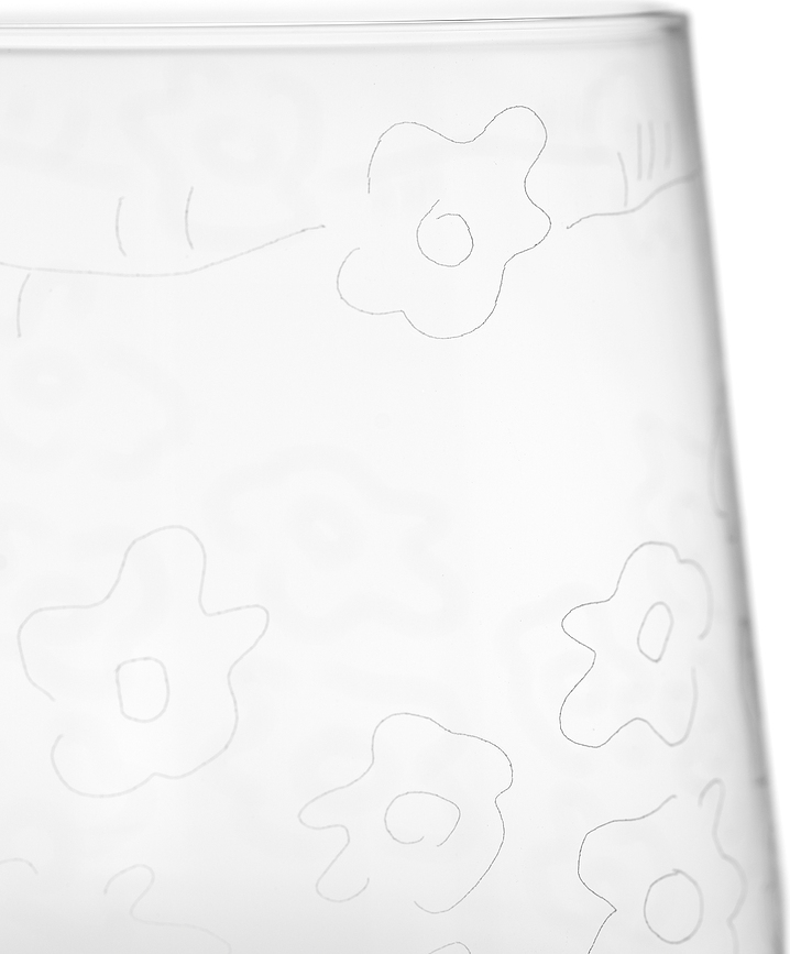 Midnight Flowers Ποτήρι, 450 ml