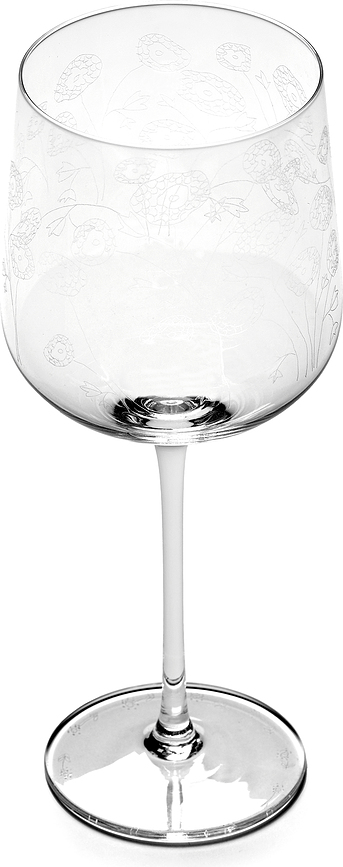 Midnight Flowers Ποτήρια Κρασιού για κόκκινο κρασί, 650 ml, 4 τμχ