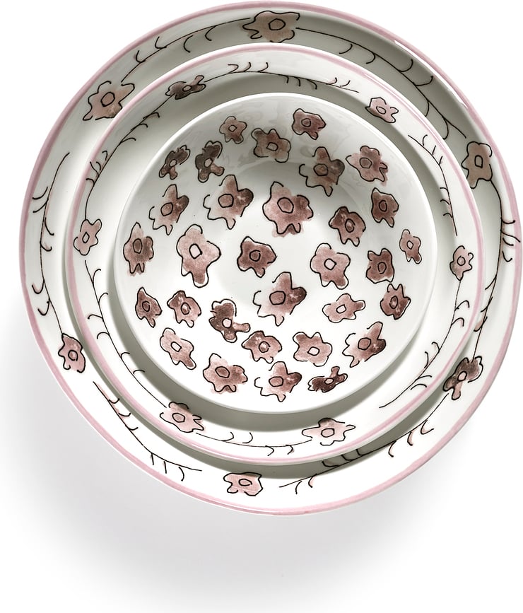 Midnight Flowers Blossom Milk Skleda, 22 cm