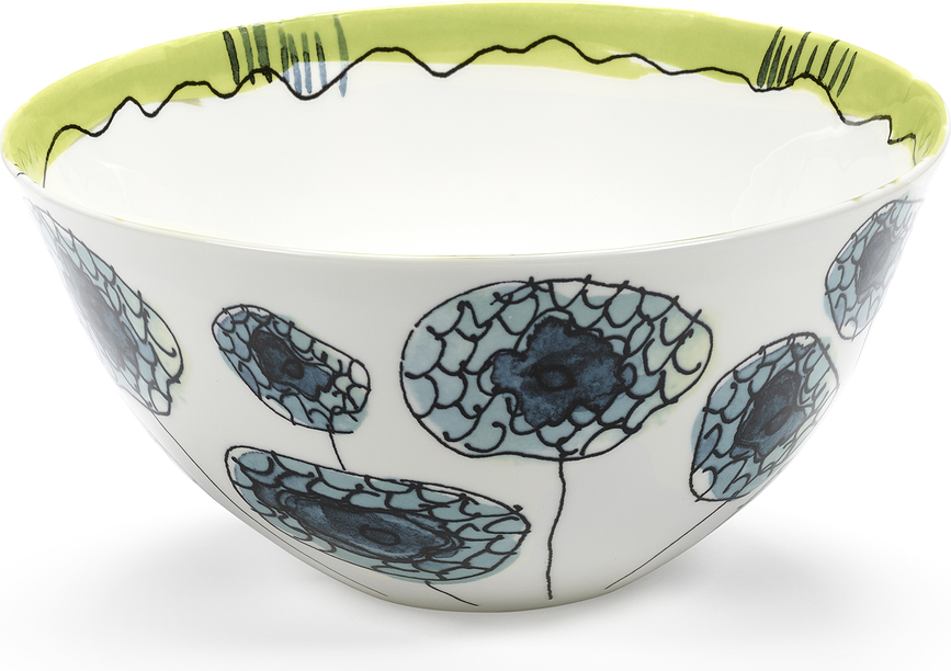 Midnight Flowers Skleda za serviranje, 25 cm