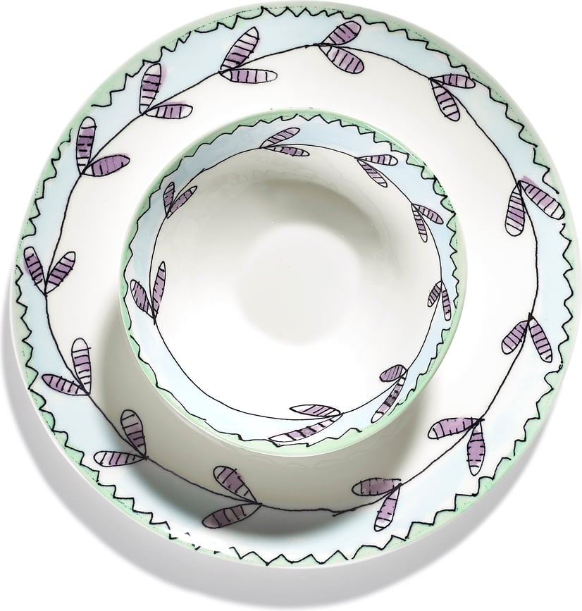 Midnight Flowers Blossom Milk Sklede, 14 cm, 2 kosa