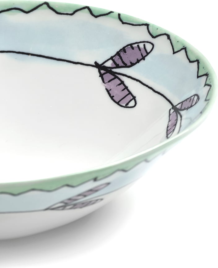 Midnight Flowers Blossom Milk Skledi, 22 cm, 2 kosa