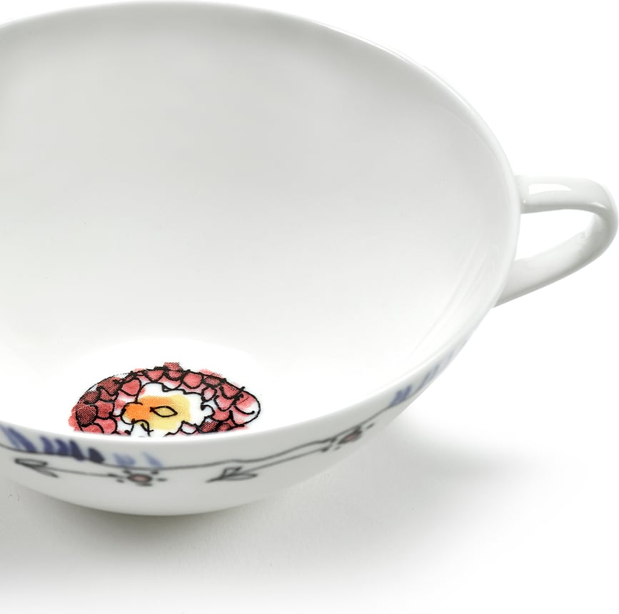 Midnight Flowers Blossom Milk Skodelice za kavo, 100 ml, 2 kosa