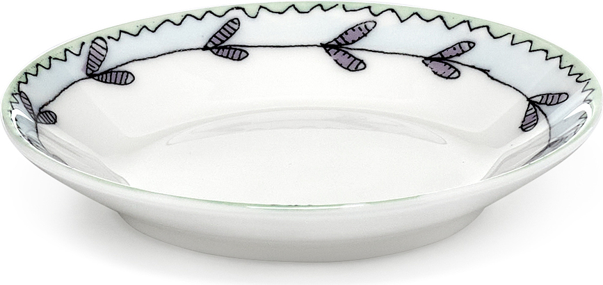 Midnight Flowers suupistetaldrikud 10 cm, 2 tk