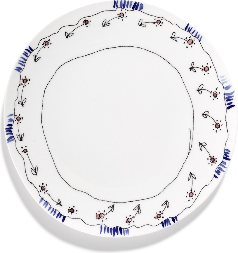 Midnight Flowers Tanjur 24 cm Anemone Milk