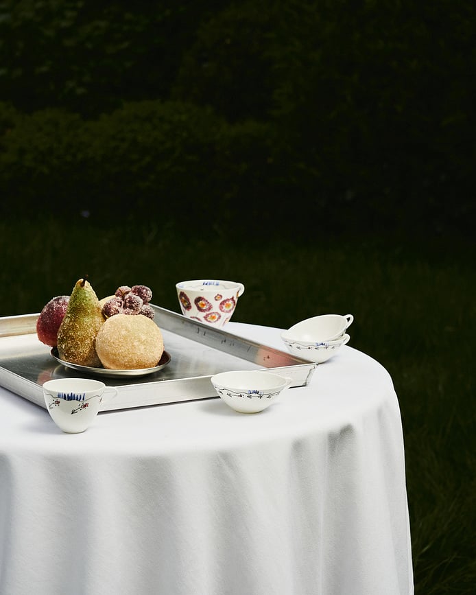 Midnight Flowers Blossom Milk Tasses à café 80 ml, lot de 2