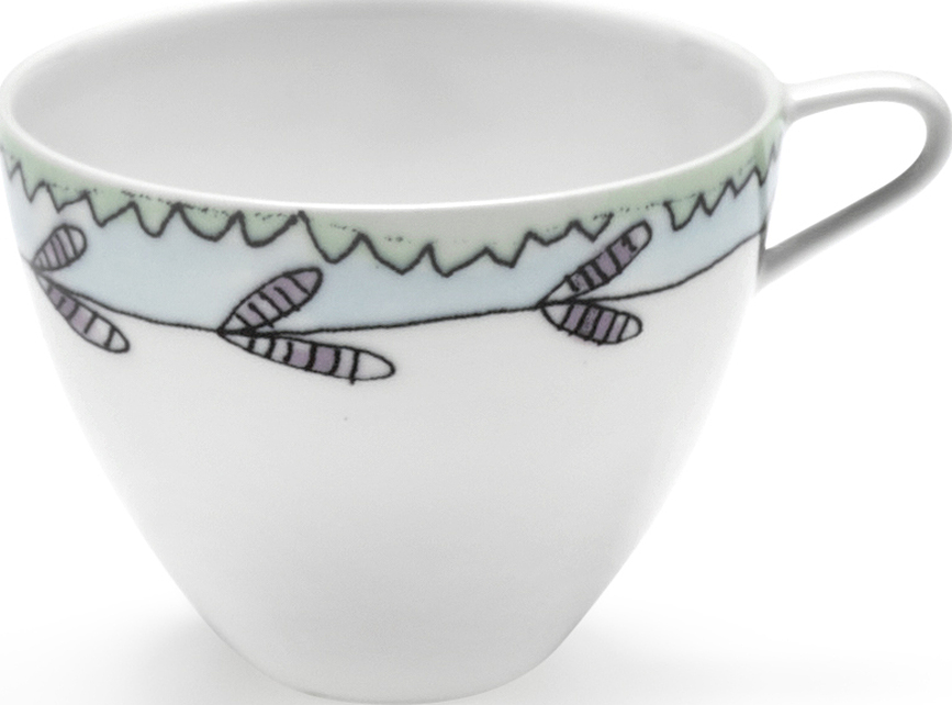 Midnight Flowers Tasses à café 80 ml, lot de 2