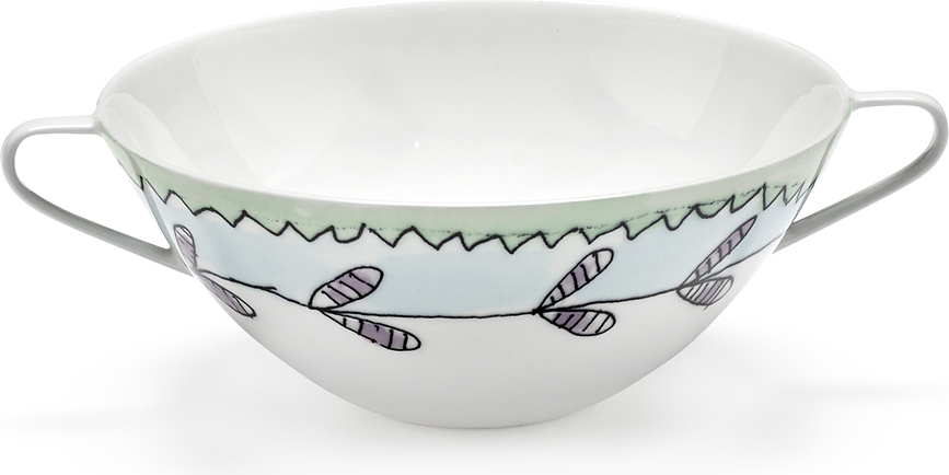 Misky na bujón Midnight Flowers, 350 ml, 2 ks